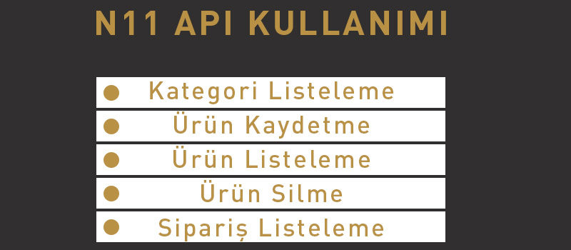 N11 Api Kullanımı